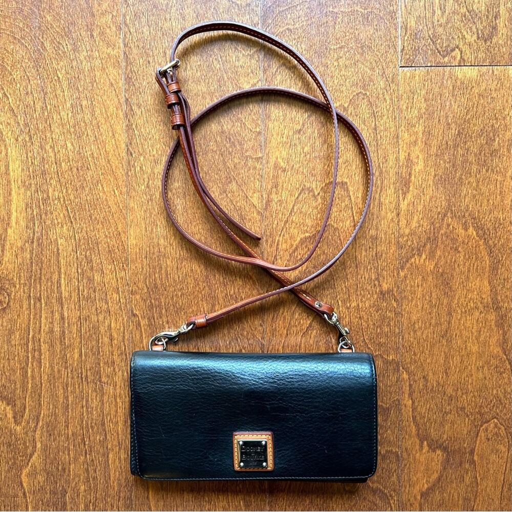 Dooney & Bourke Black and Brown Crossbody Bag
